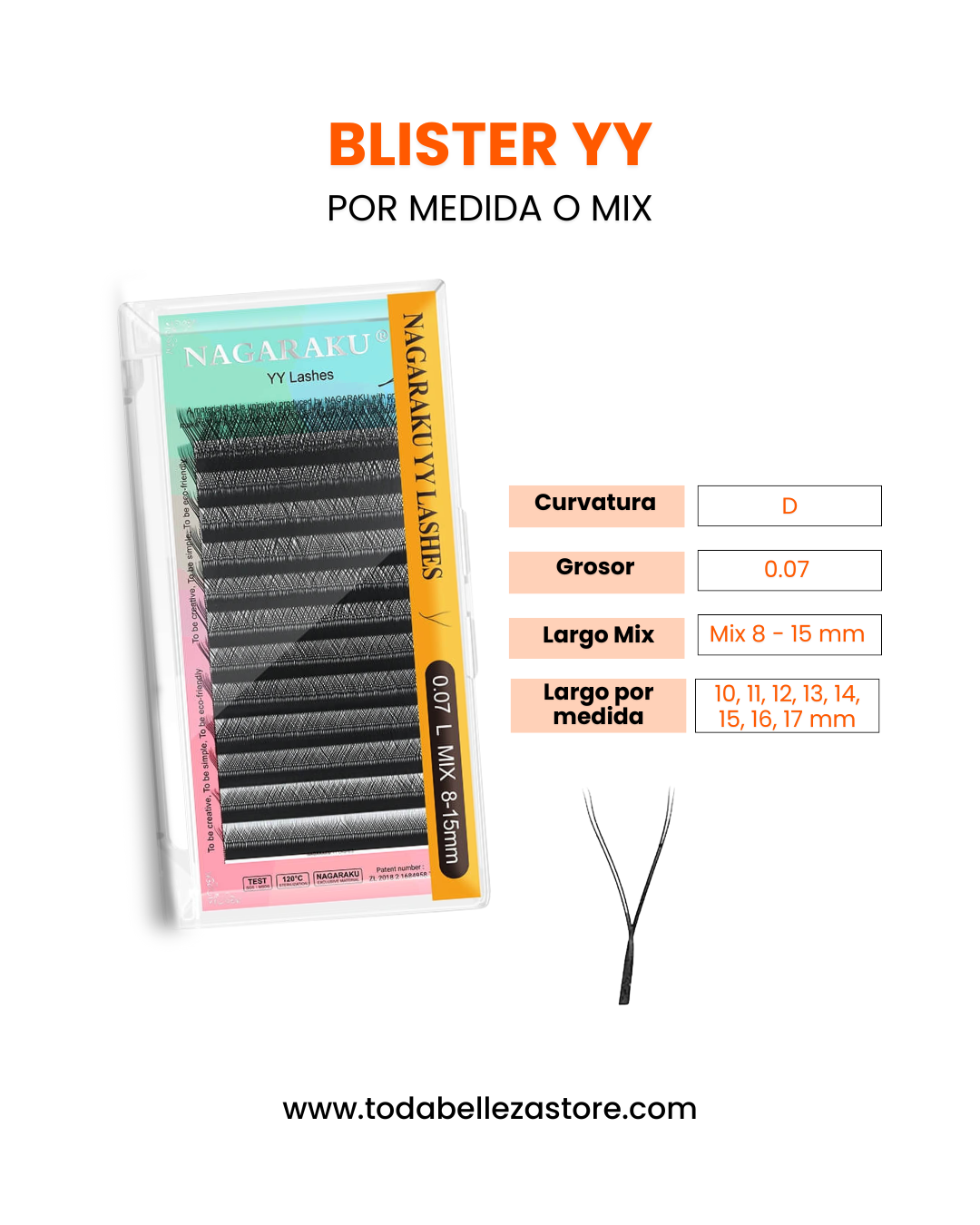 Blister YY Fibras tecnologicas Volumen Hawaiano